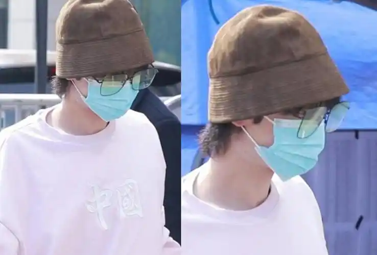 31岁华晨宇戴口罩敷面膜出街,脸小到口罩遮大半,网友:太精致
