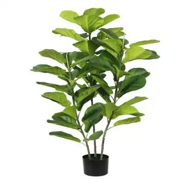 北欧仿真琴叶榕盆栽小树布景景观摆件假盆栽高度塑胶假树定做厂家