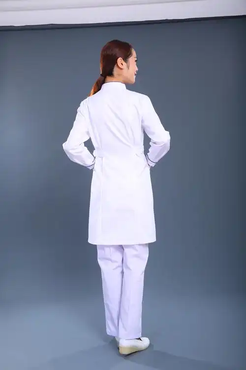 白色长款护士制服