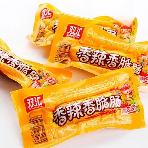 双汇香辣香脆肠15支零食小吃泡面拍档多省份包邮