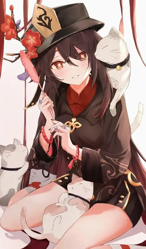 原神胡桃有哪些好看的无水印高清壁纸? - 知乎