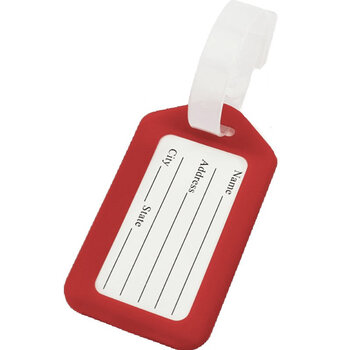 旅行出差行李牌 旅游拉杆箱包牌托运牌挂牌身份牌行李标签牌 红色1个
