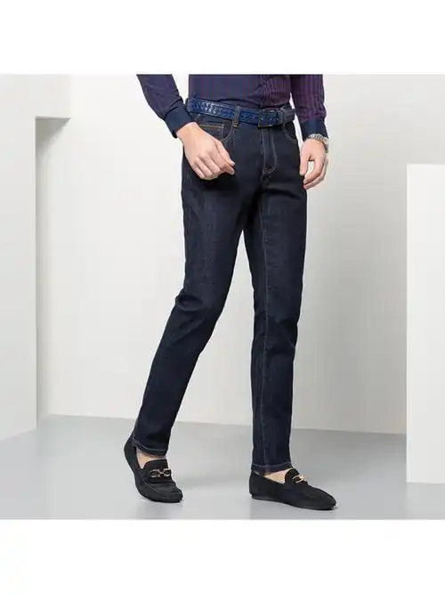 七匹狼牛仔裤四季款商务时尚休闲潮流舒适男中青年直筒牛仔裤长裤