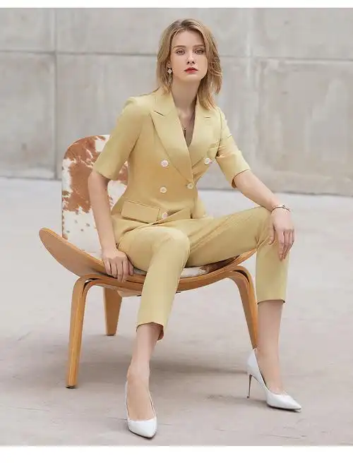 雨萌雅 女律师正装高端职业西服套装夏季气质职场职业装面试工作服