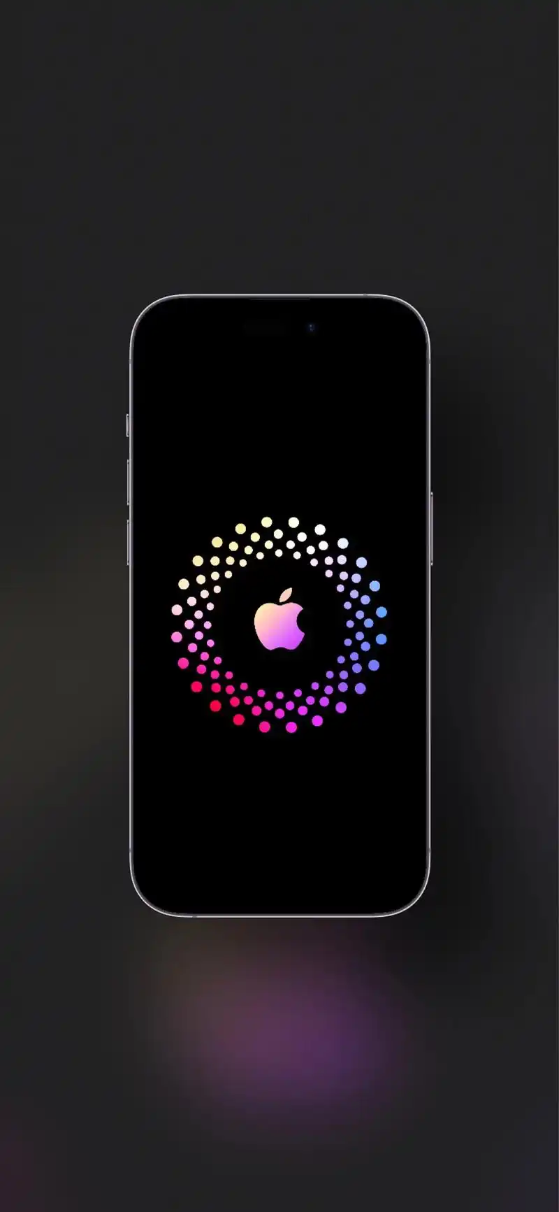 苹果华为logo黑色省电4k超高清壁纸