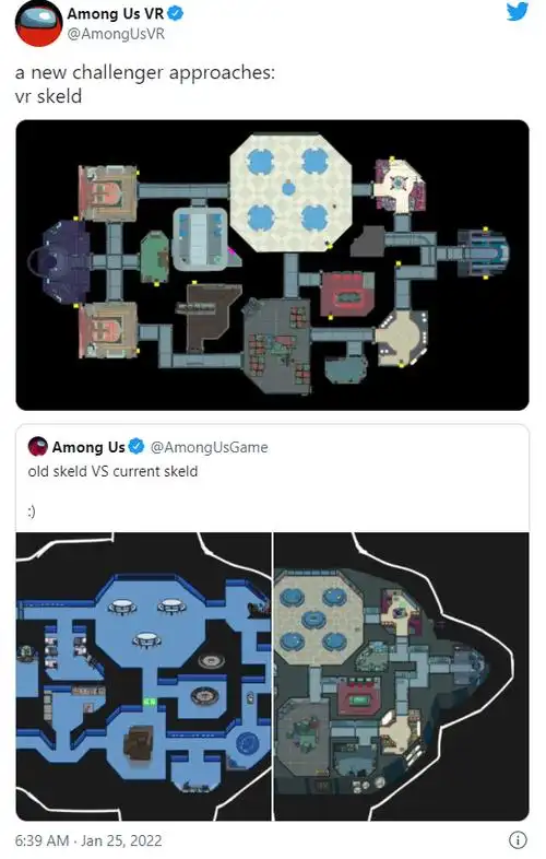 amongusvr公布了开发中的vr地图和游戏交互片段