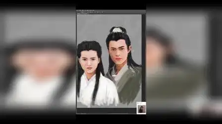 大神手绘《神雕侠女》杨过小龙女,经典再现