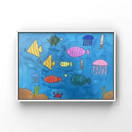 学科期末考核办法,三年级美术学科的考核内容为《黄色和蓝色的画》