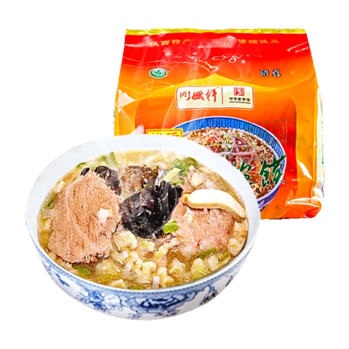 同盛祥羊肉泡馍四连包768g 陕西中华老字号特产西安小吃方便速食