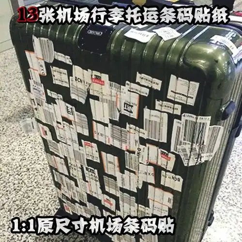 行李箱飞机托运标签贴纸ins网红航空贴画登机笔记本个性小贴纸