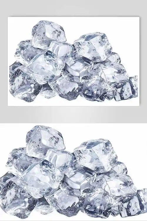 冷冻冰块冰镇图片